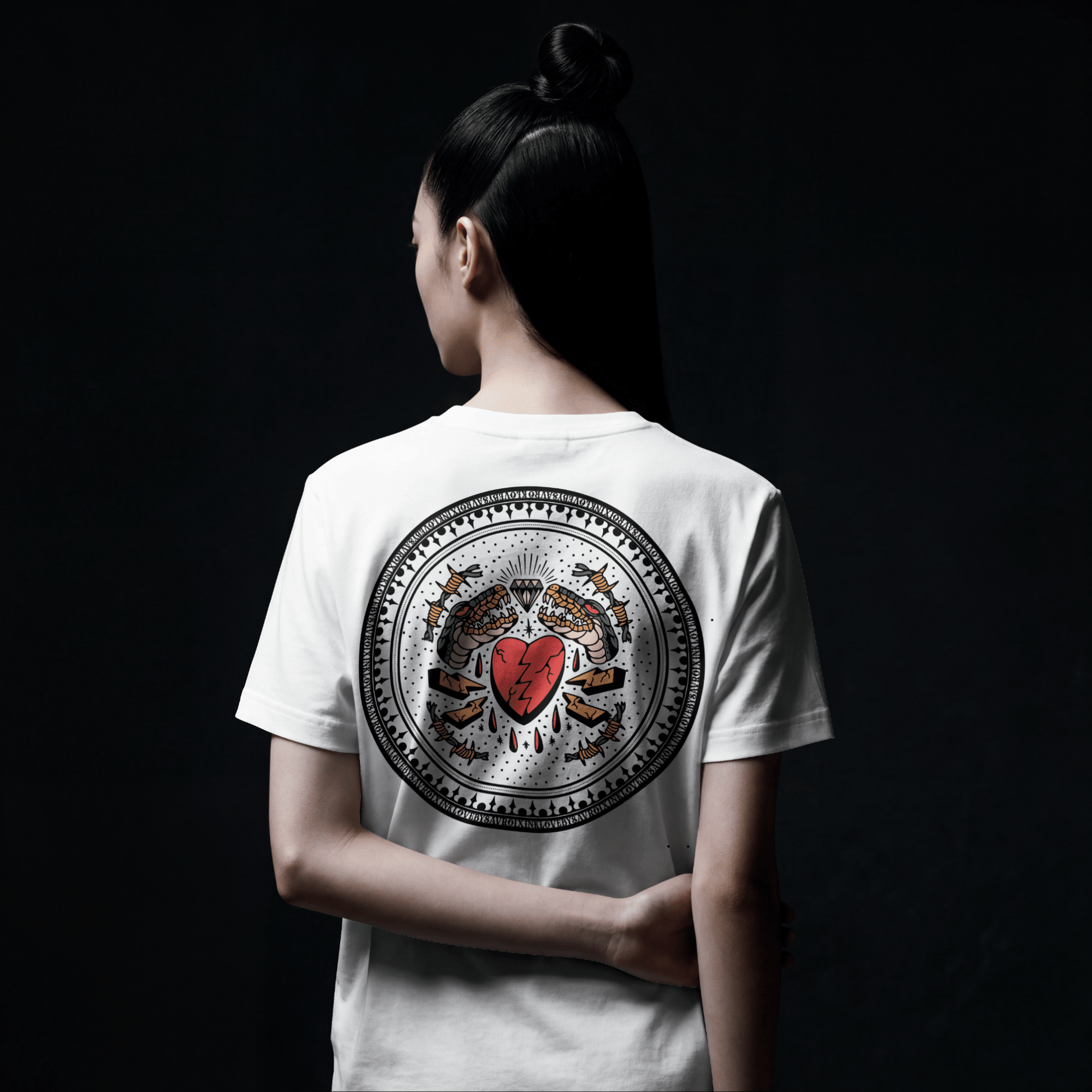 "Death Before Dishonor Tee | Traditional Flash Collection" - Savroix - "Death Before Dishonor Tee | Traditional Flash Collection" - 